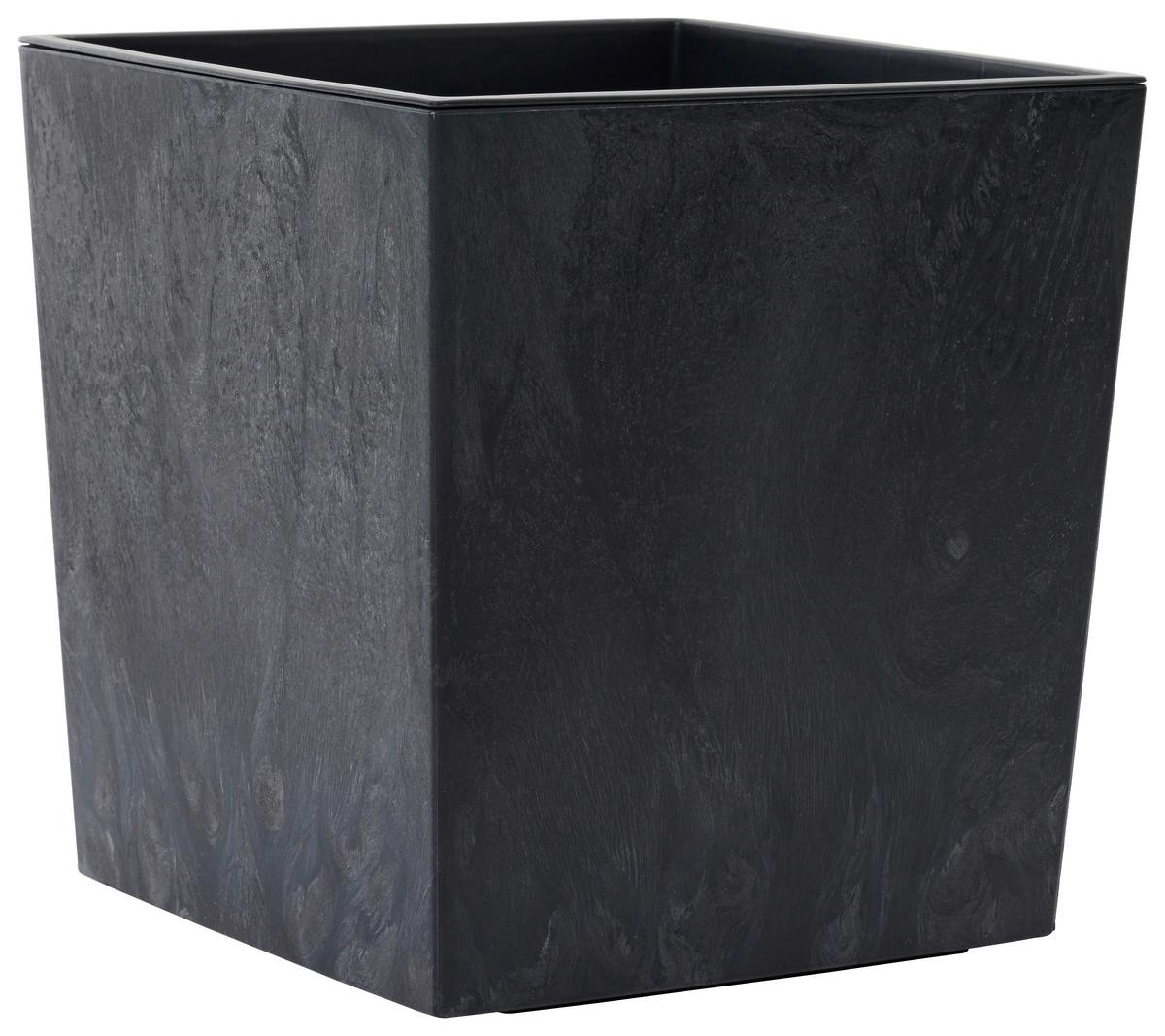Pflanzentopf Schwarz B: 40 Cm - Schwarz, Basics, Kunststoff (40/41/40cm) - Siena Garden