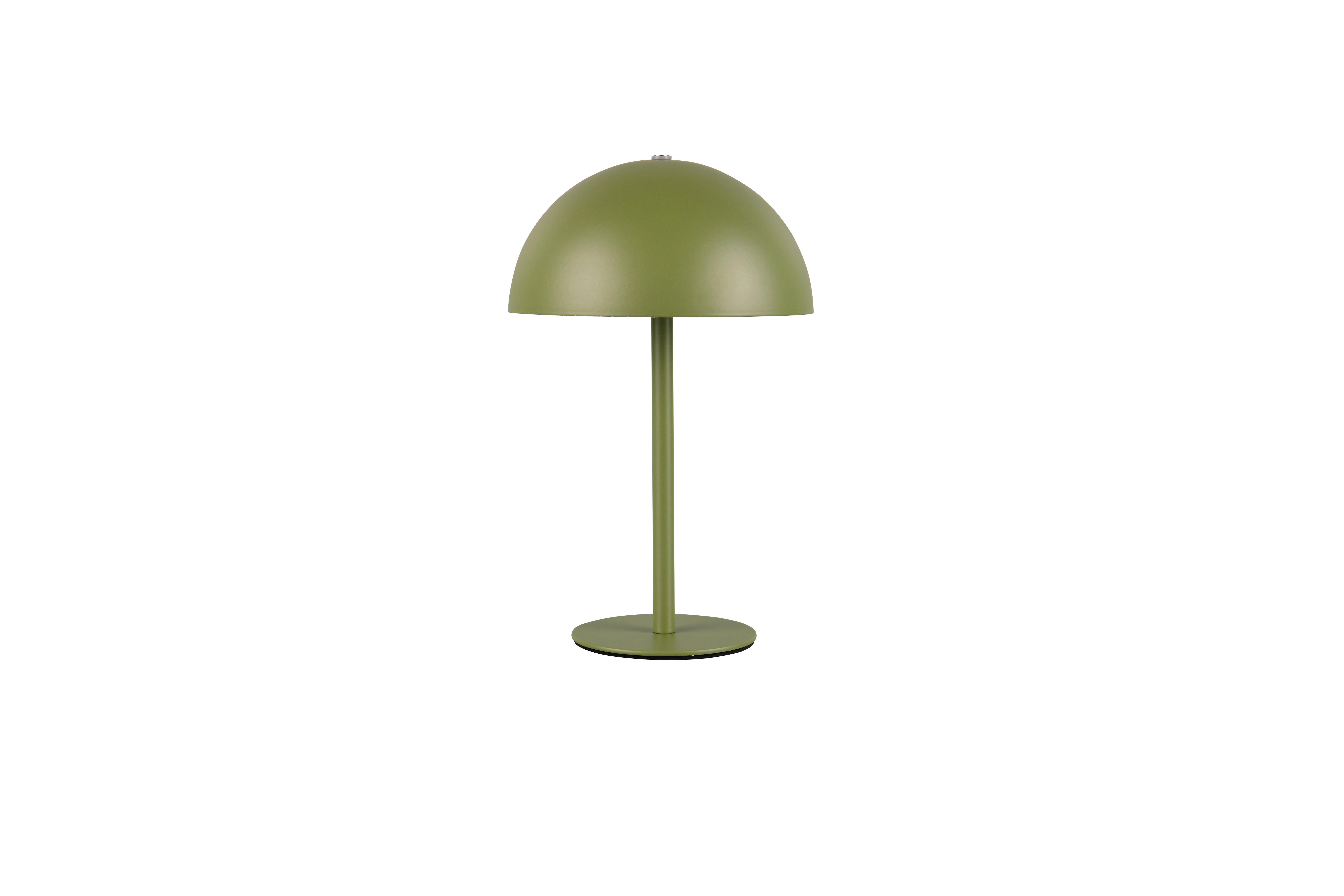 Akku-Tischleuchte Munoz Grün D: 13 cm - Grün, Trend, Metall (13/21cm)