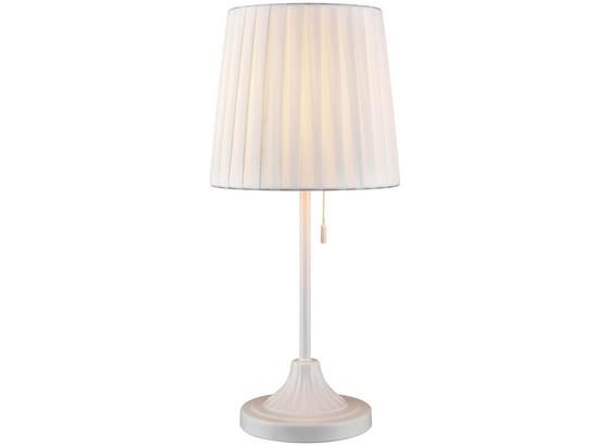Tischleuchte Lana - Weiß, ROMANTIK / LANDHAUS, Kunststoff/Textil (44cm) - James Wood Tischleuchte Lana - Weiß, ROMANTIK / LANDHAUS, Kunststoff/Textil (44cm) - James Wood
