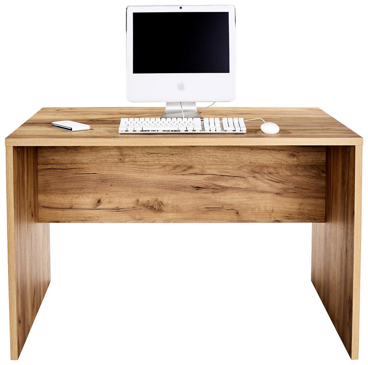 Schreibtisch B 120cm H 76cm Profi, Eiche Dekor - Eichefarben, MODERN, Holzwerkstoff (120/76cm) - Ondega