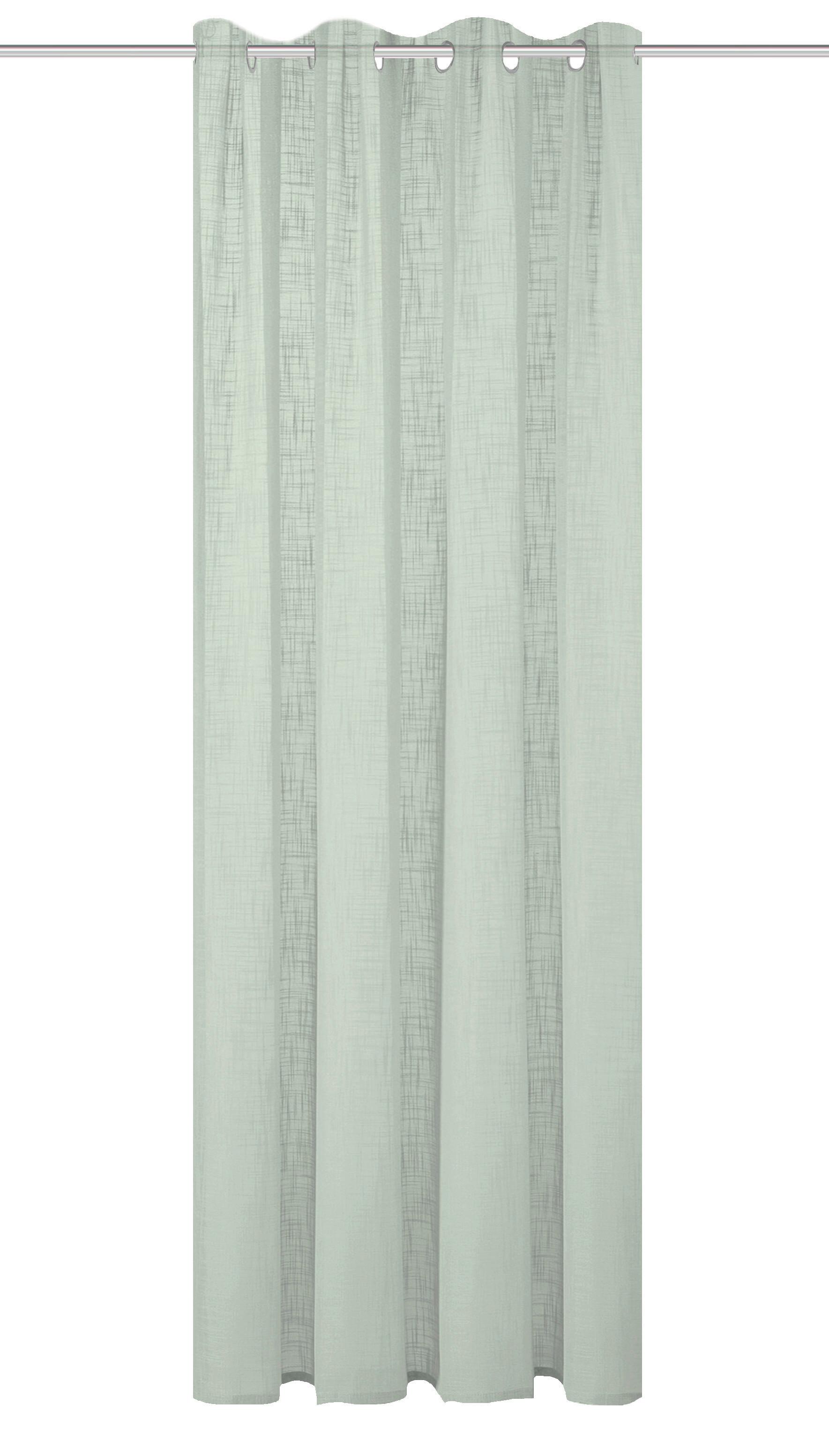 Ösenvorhang Softy - Salbeigrün, Basics, Textil (140/225cm)