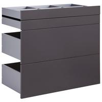 Schubladeneinsatz Unit Anthrazit B: 91 Cm 4 Fächer - MODERN, Holzwerkstoff (91/83/47cm) - Ondega