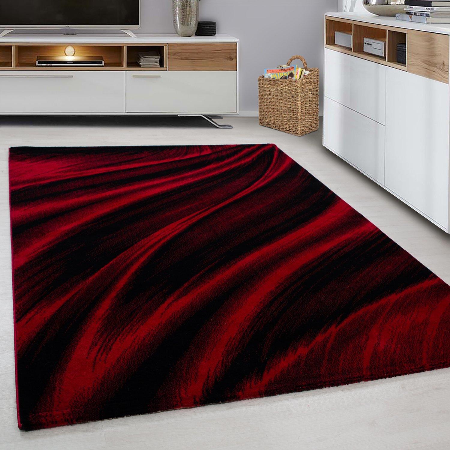 Webteppich Rot Naturfaser Miami 120x170 cm - Rot, Trend, Textil (120/170cm)