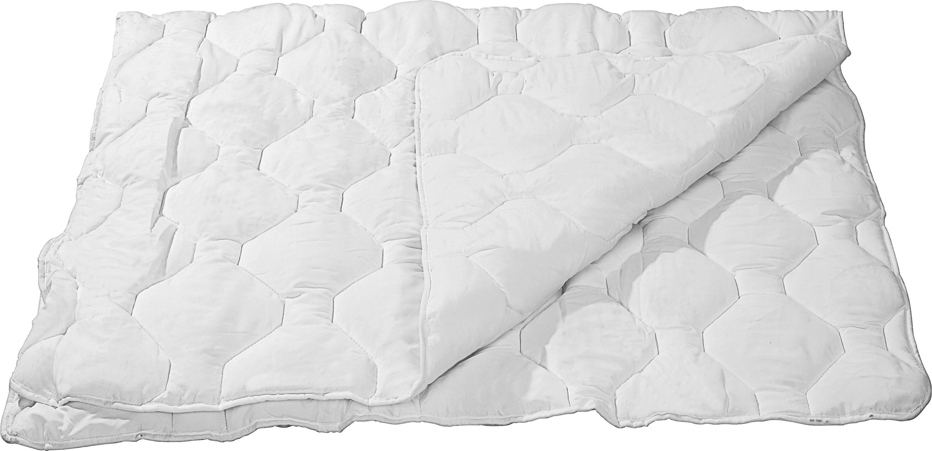 Steppdecke Aloe Vera Warm 140x200 cm, Mikrofaser - Weiß, KONVENTIONELL, Textil (140/200cm) - Ele