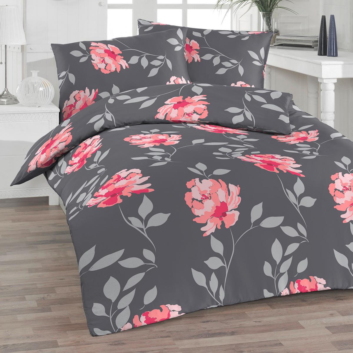 POSTEĽNÁ BIELIZEŇ SERP.005.SUNLA SCHIEFER - viacfarebná/sivá, Basics, textil (140/200cm) - Florella