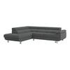 Ecksofa Savona - Anthrazit, MODERN, Textil (230/270cm) - Ondega