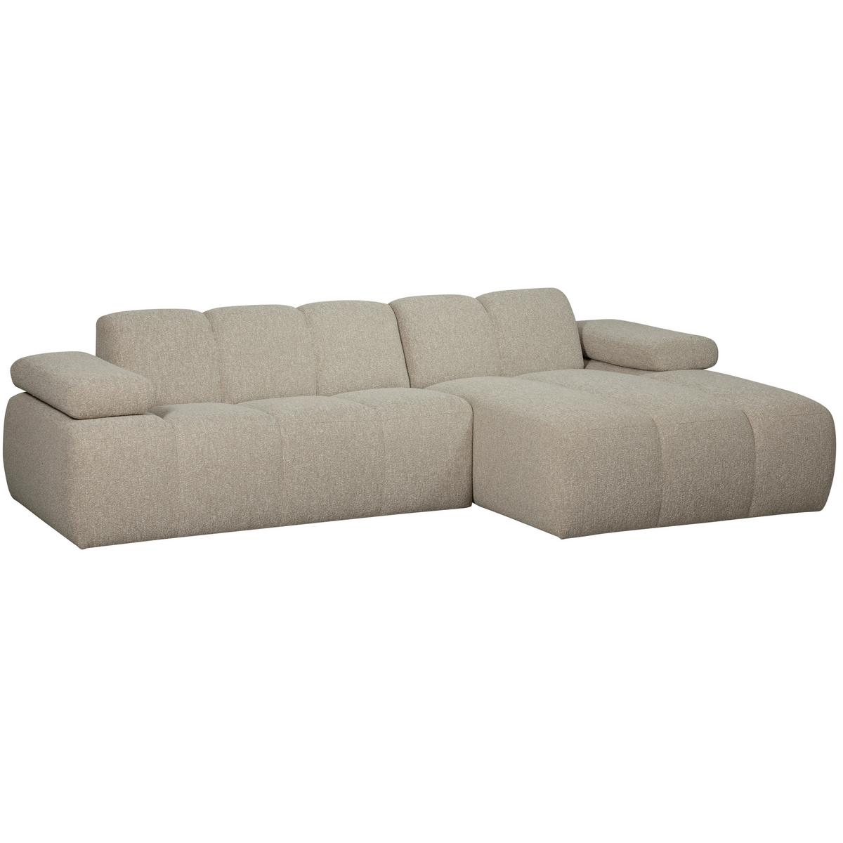 Ecksofa Mojo Beige S: 284x160 Cm - Beige/Schwarz, Design, Textil (284/160cm) - Livetastic