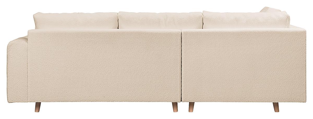 Ecksofa Ariella Weiß S: 161x231 cm - Naturfarben/Weiß, Design, Textil (161/231cm) - Livetastic