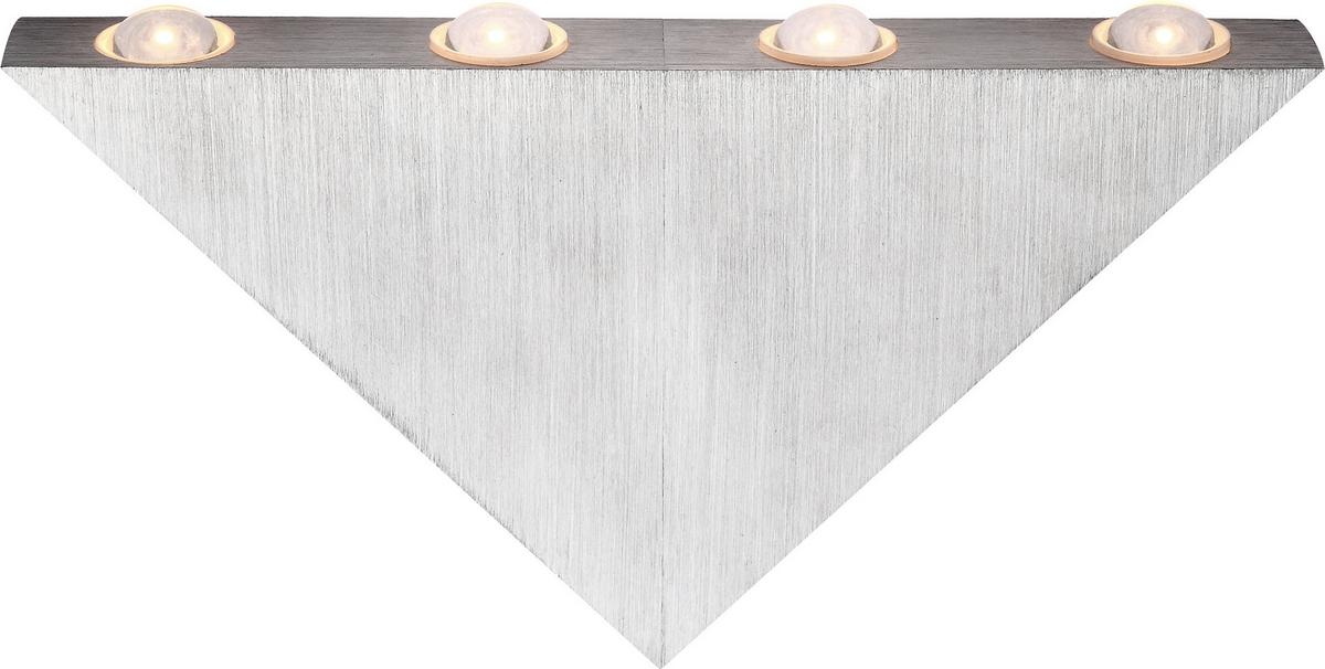 LED-Wandleuchte Gordon 5-Flammig Dreieckige Form - Design, Kunststoff/Metall (23,5/3/12,5cm) - Globo