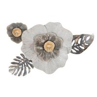 Wanddeko Edy B Goldfarben, Grau B: 74,9 Cm - Goldfarben/Grau, Basics, Metall (74.9/47.6/7cm)