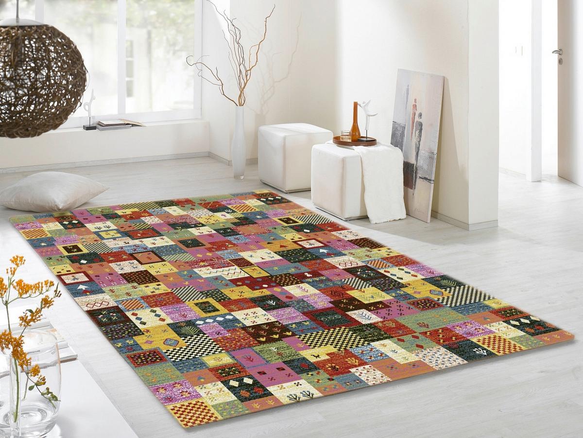 Webteppich Multicolor Happiness Paradis 150x80 cm - Multicolor, Basics, Textil (80/150cm) - Novel