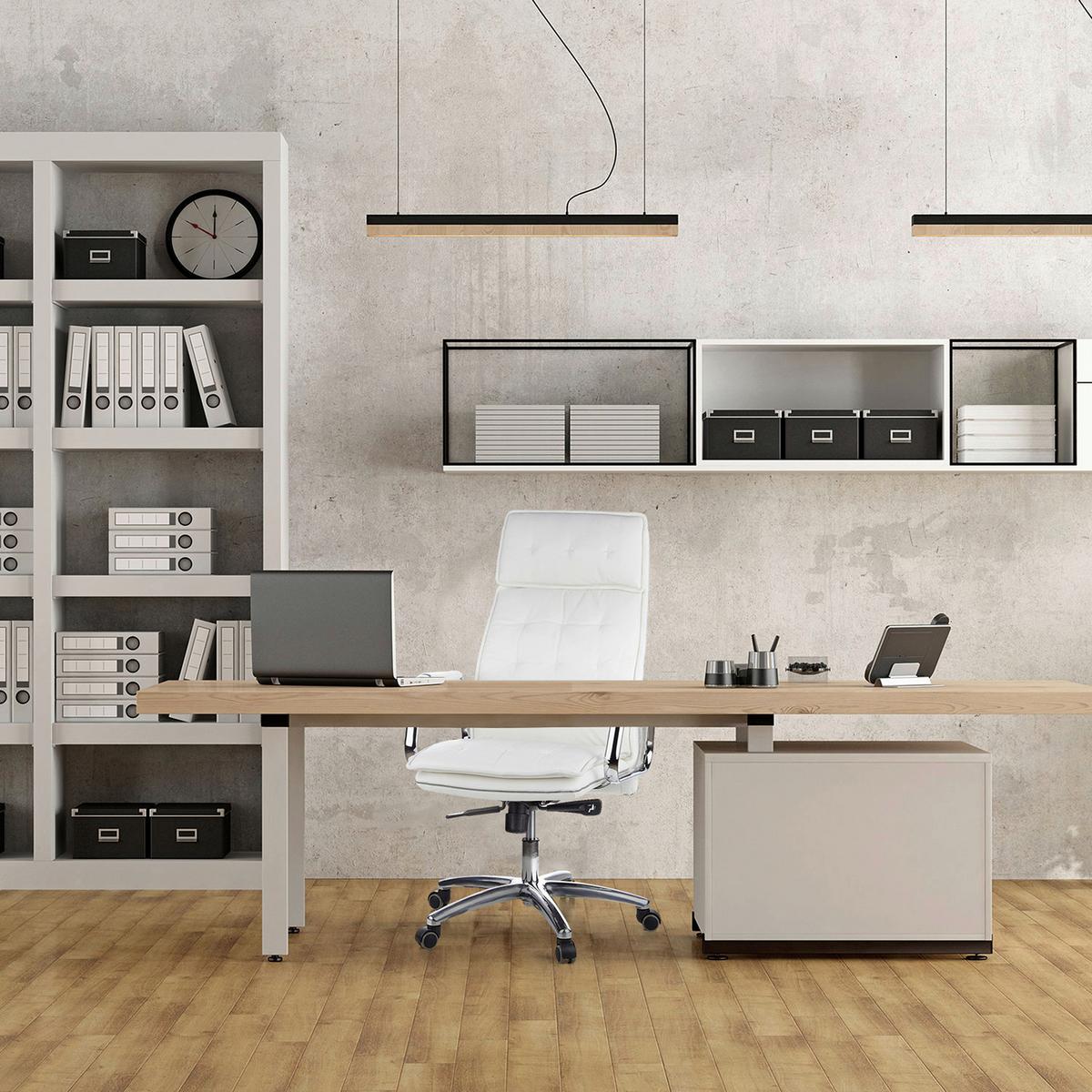 Chefsessel Villa Creme Bis 120 Kg - Creme, Basics, Leder/Kunststoff (60/130/48cm) - MID.YOU