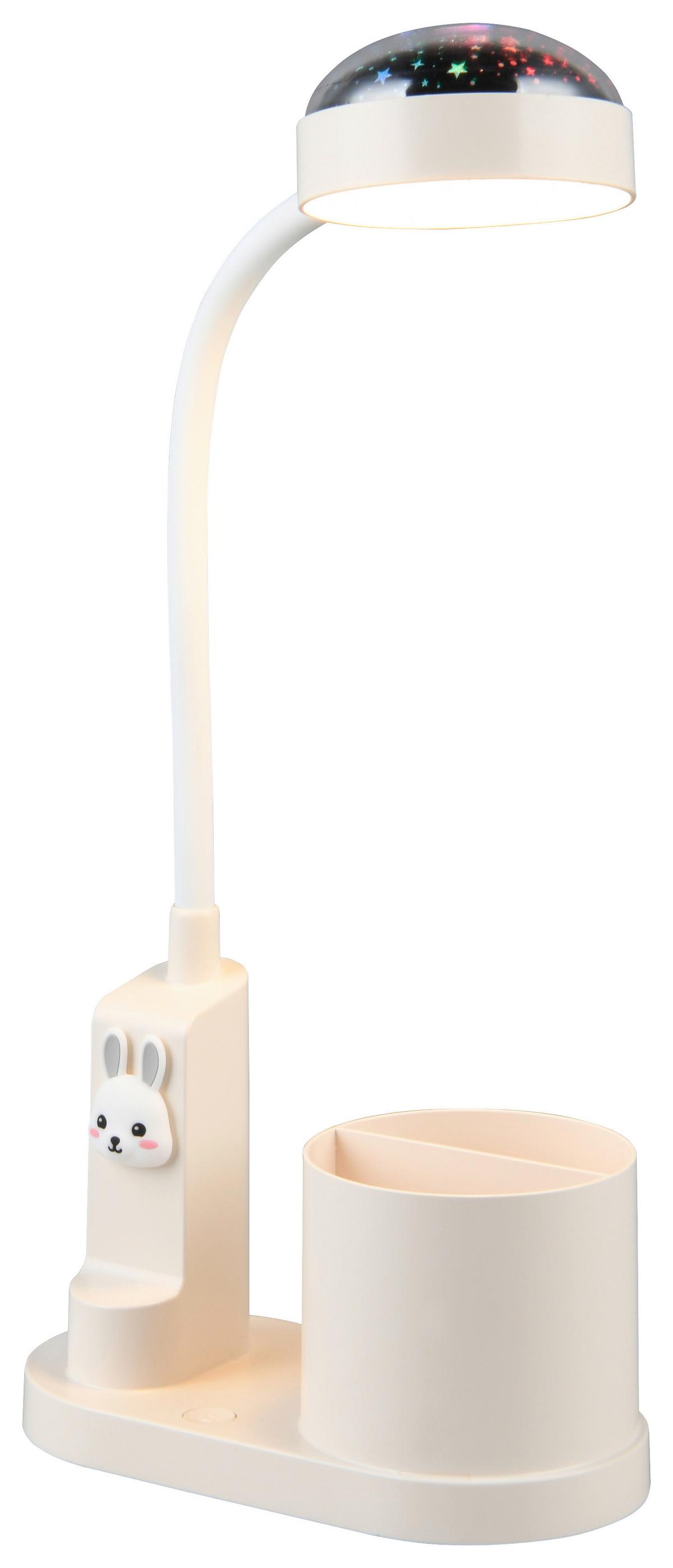 LED-Schreibtischleuchte Meri - Weiß, MODERN, Kunststoff (17/8,5/43,5cm) - BUNINO