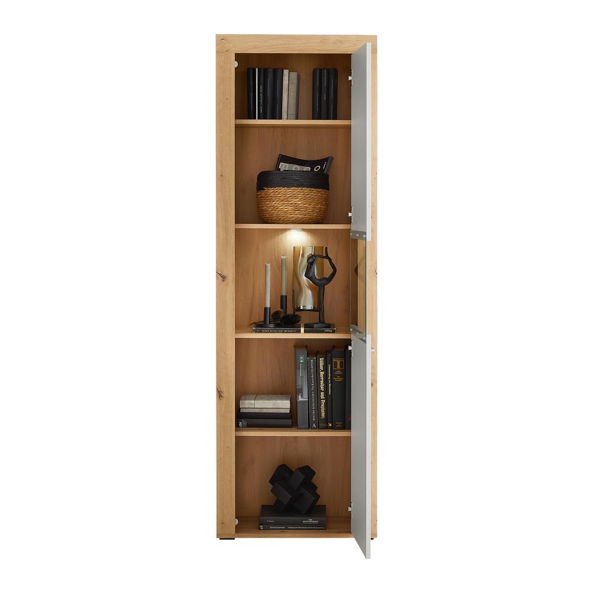 Vitrine Canberra - MODERN, Glas/Holzwerkstoff (60/190,1/34,8cm)