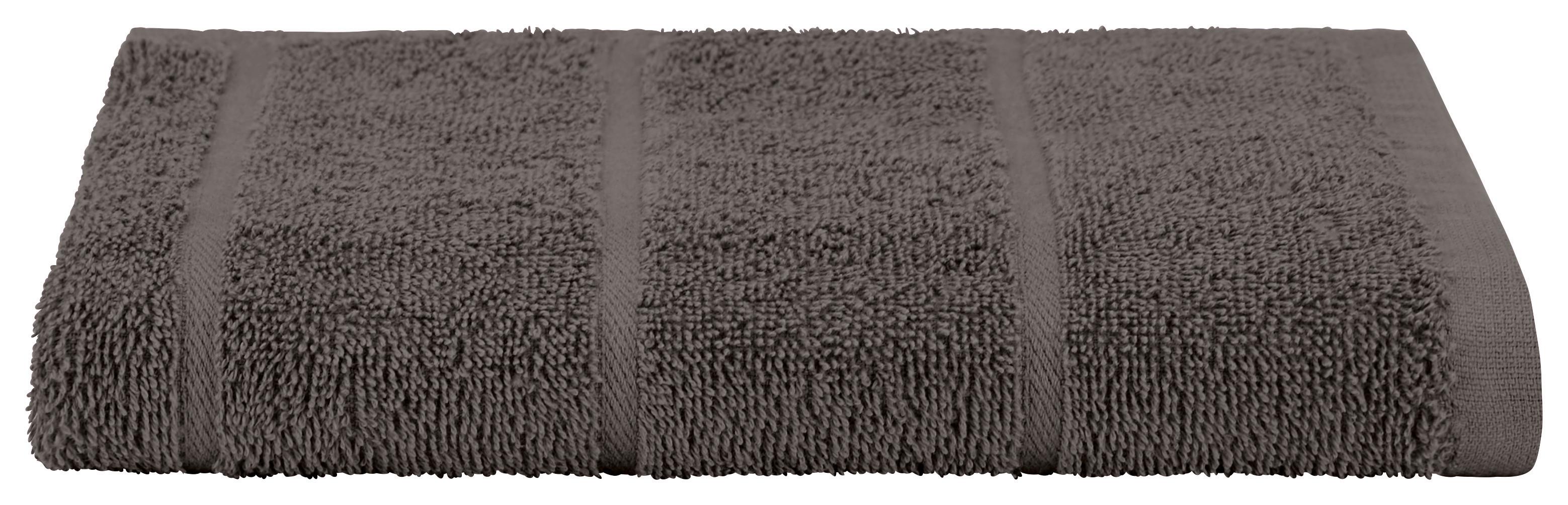 Handtuch Liliane - Dunkelgrau, KONVENTIONELL, Textil (50/100cm) - Ondega