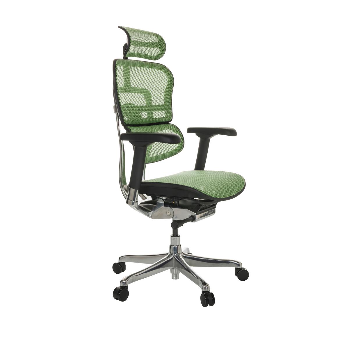 Drehstuhl Ergohuman I - Silberfarben/Schwarz, Basics, Kunststoff/Textil (69/119-144/65cm) - MID.YOU