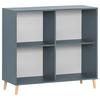 Aktenregal Serie 500 Blau B: 100,1 Cm - Blau, MODERN, Holzwerkstoff (100,1/92,6/41cm) - MID.YOU