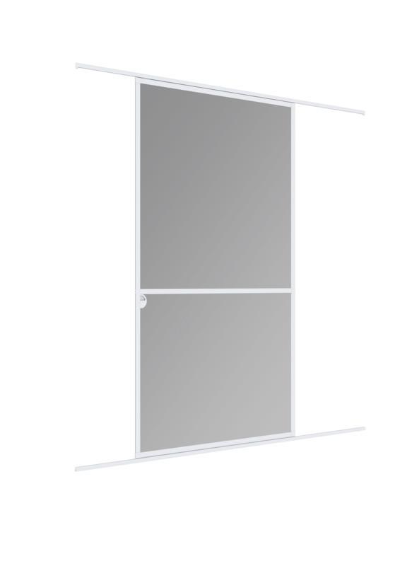 Fliegengitter Tür 120x240 Cm Weiß - Weiß, Basics, Metall (120/240cm)