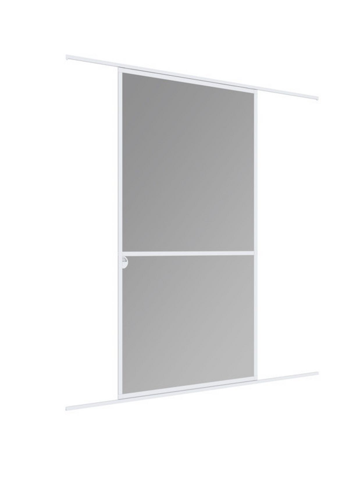 Fliegengitter Tür 120x240 Cm Weiß - Weiß, Basics, Metall (120/240cm)