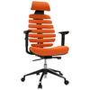 Drehstuhl Ergoline II Pro Orange/Schwarz - Alufarben/Schwarz, MODERN, Kunststoff/Textil (65/131/53cm) - MID.YOU