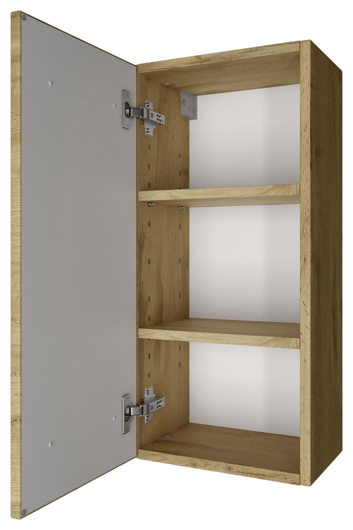 Badmöbel-Set Manchester B: 90 cm Eiche Wotan Dekor - Eichefarben, MODERN, Holzwerkstoff (90cm) - Held