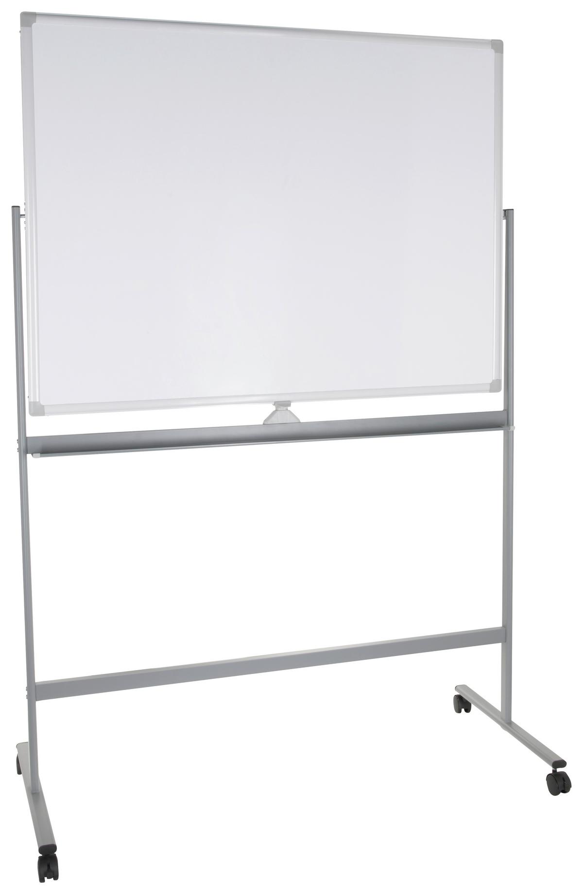 Whiteboard Multiboard I - Silberfarben/Weiß, Basics, Metall (128/187/54cm) - MID.YOU