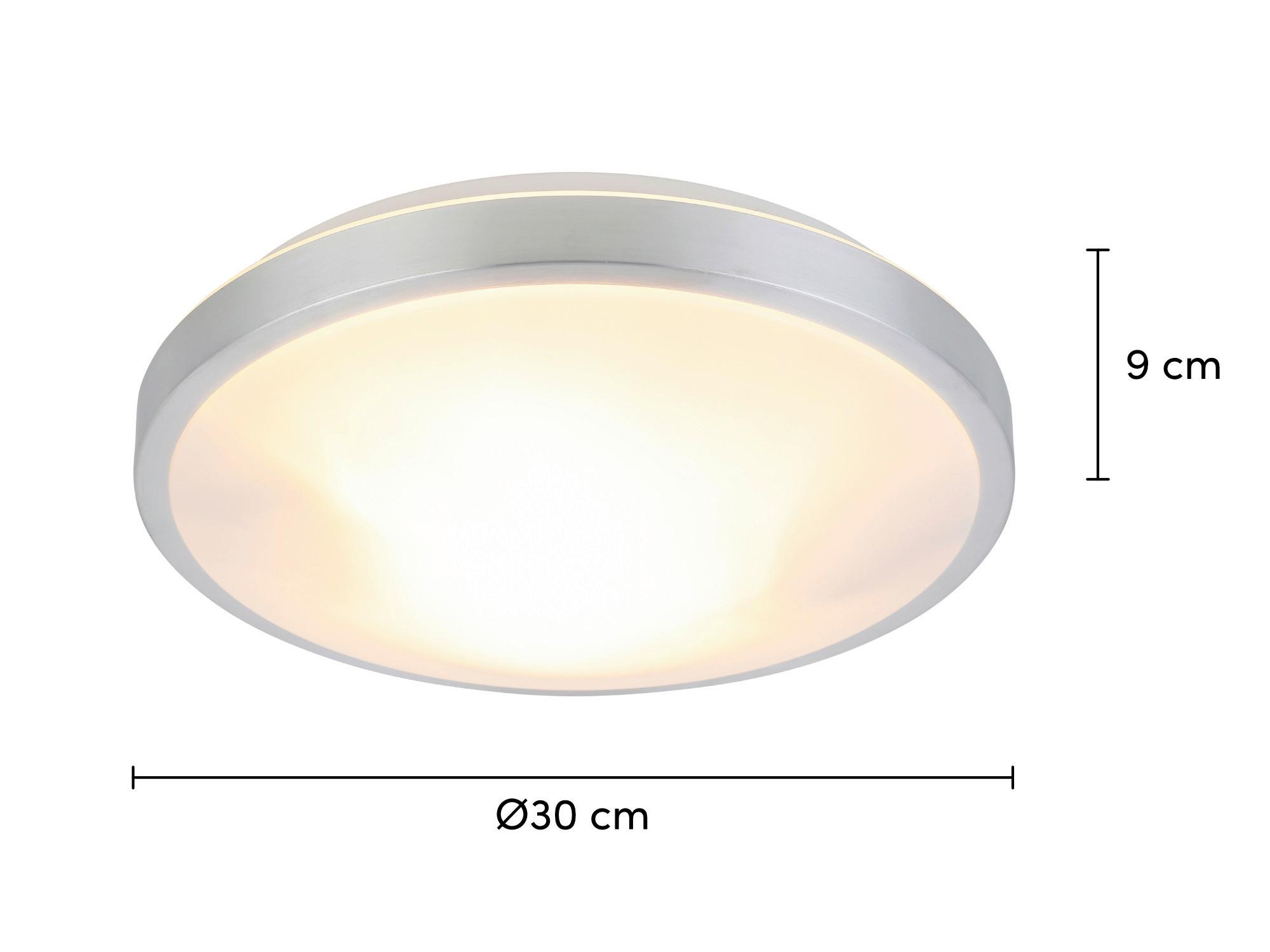 Stropní svítidlo Winfried, bez 2x E27 max. 25W - bílá/barvy hliníku, Moderní, kov/plast (30/9cm) - Mömax