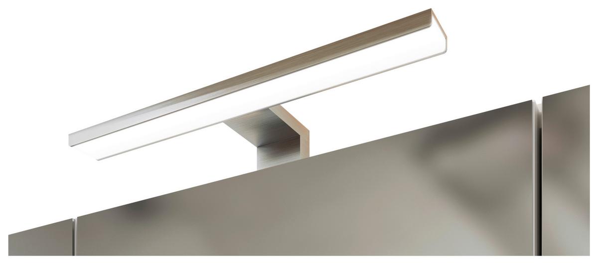 Spiegelschrank Varese Mit Led 3-Türig Bxhxt: 60x642x20 Cm - Eiche Wotan, MODERN, Glas/Holzwerkstoff (60/64/20cm) - Held