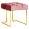 Hocker Rarity Altrosa, B: 48 cm - Altrosa, Design, Textil/Metall (48/48/48cm) - Kayoom