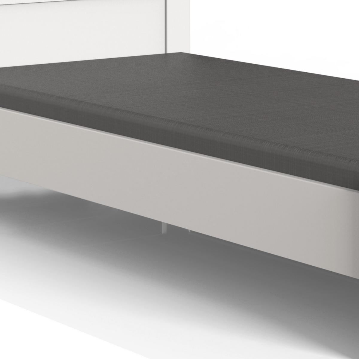 Bett 90x200 Cm Filou, Weiß - Weiß, LIFESTYLE, Holzwerkstoff (90/200cm) - Livetastic