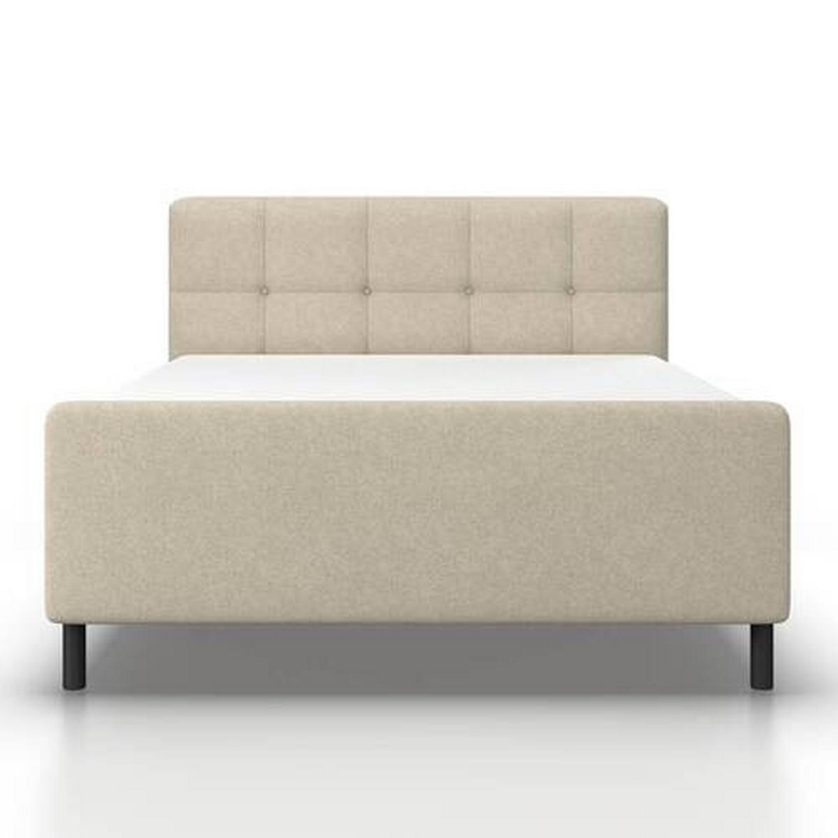 Posteľ boxspring MARBELLA 180x200, béžová - černá/béžová, Moderní, kov/dřevo (180/200cm) - Bessagi Home