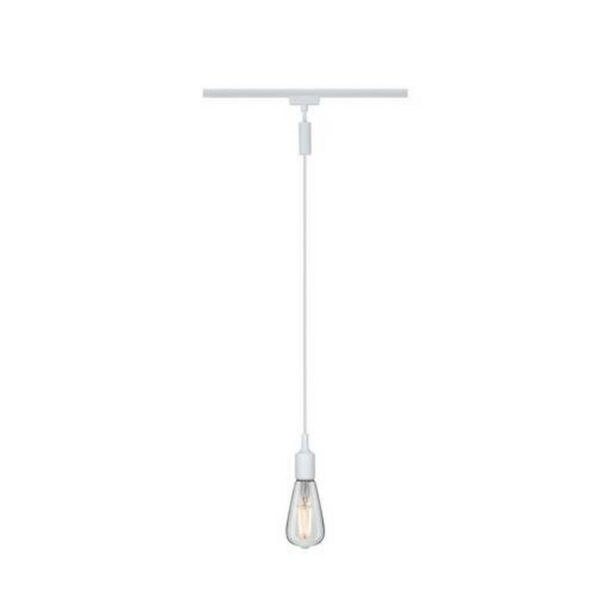 Schienensystem Urail Pendeladapter 95552 in Weiß - Chromfarben, Basics, Kunststoff/Metall (2,3/12,4cm) - Paulmann