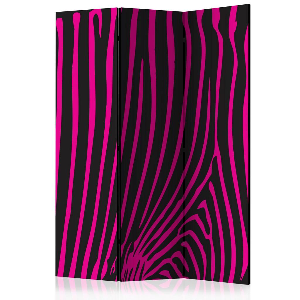 PARAVENT Schwarz Pink B: 135 cm