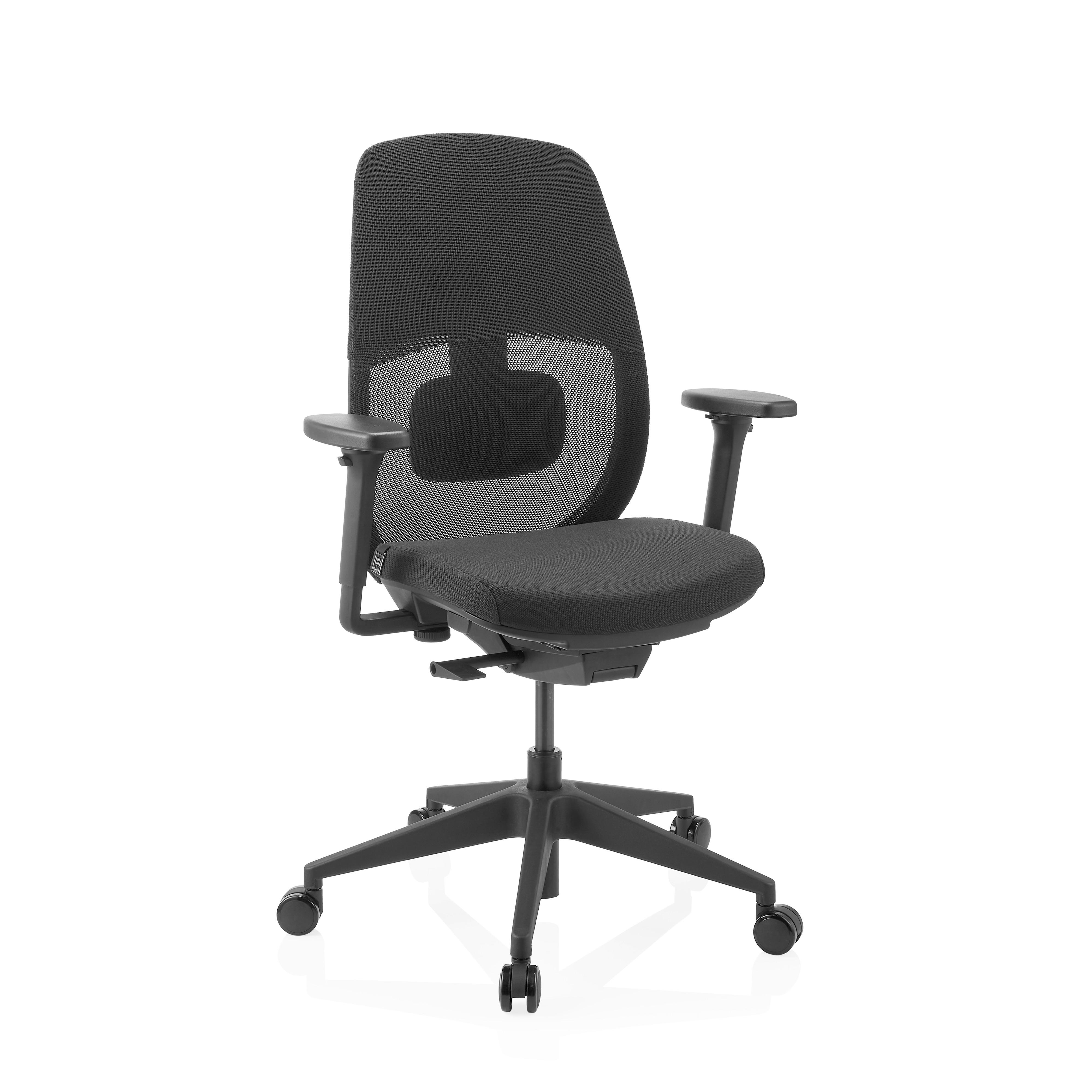 DREHSTUHL Skandis Schwarz B: 71cm - Schwarz, MODERN, Kunststoff/Textil (71/112/66cm) - MID.YOU