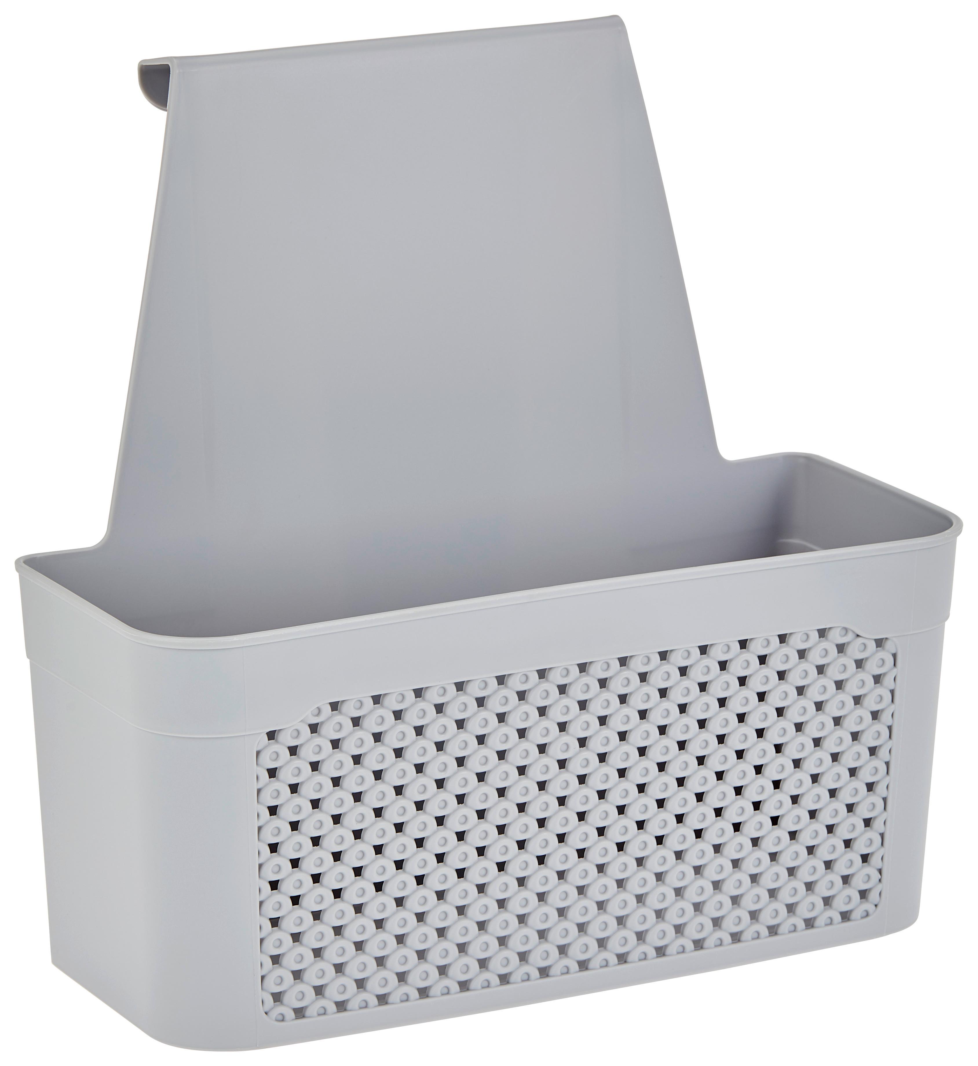 Hängeorganizer Diamond B: 24 cm Hellgrau 1 Fach - Hellgrau, Basics, Kunststoff (23,8/24/13,3cm) - Luca Bessoni