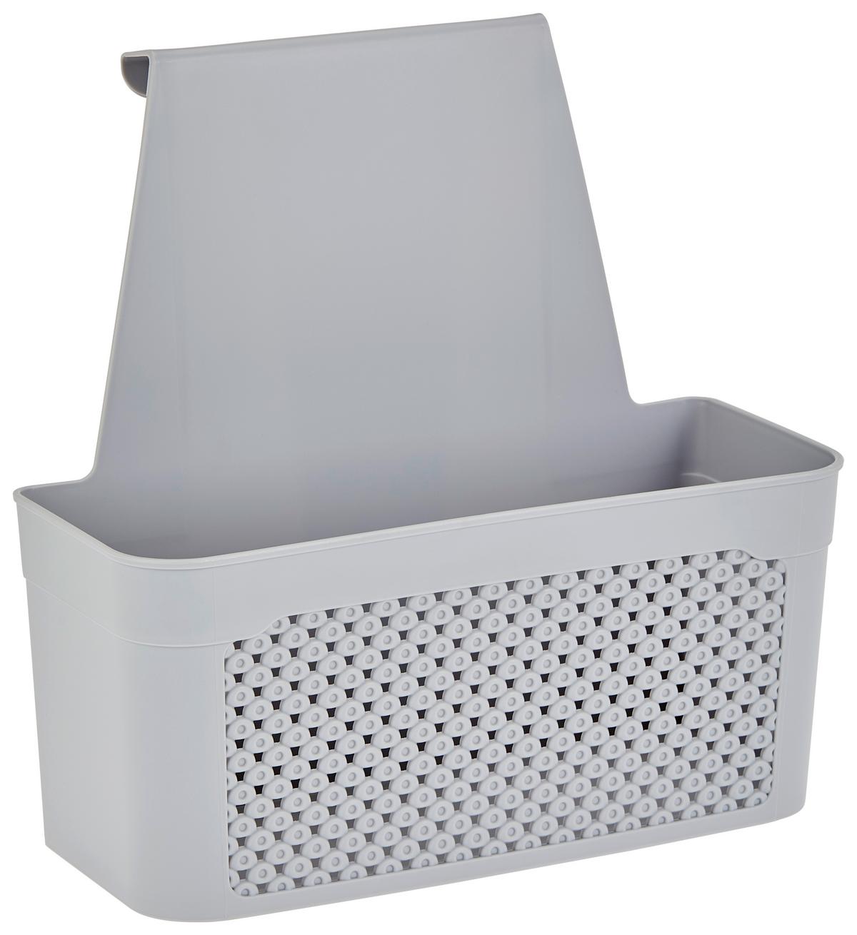 Hängeorganizer Diamond B: 24 cm Hellgrau 1 Fach - Hellgrau, Basics, Kunststoff (23,8/24/13,3cm) - Luca Bessoni