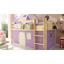 Spielbett Malte 90x200 cm Lila/Beige - Beige/Lila, Natur, Holz (90/200cm) - MID.YOU Spielbett Malte 90x200 cm Lila/Beige - Beige/Lila, Natur, Holz (90/200cm) - MID.YOU