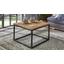 Couchtisch Holz Massiv Industrial, Mangoholz B:70cm - Schwarz/Braun, MODERN, Holz/Metall (70/70/48cm) Couchtisch Holz Massiv Industrial, Mangoholz B:70cm - Schwarz/Braun, MODERN, Holz/Metall (70/70/48cm)